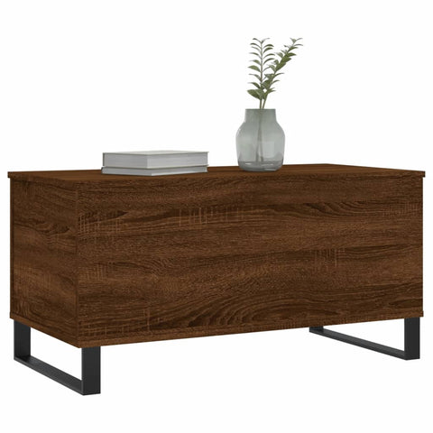 vidaXL Couchtisch Braun Eichen-Optik 90x44,5x45 cm Holzwerkstoff