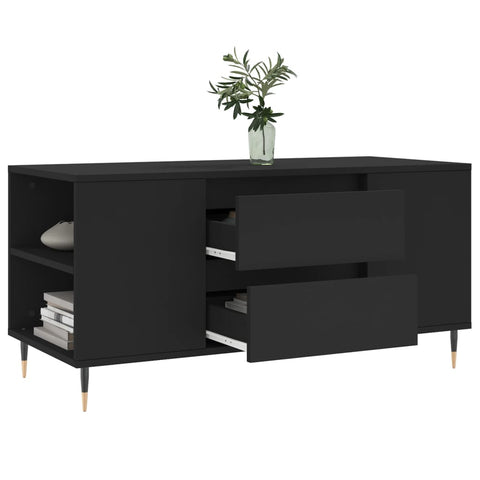 vidaXL Couchtisch Schwarz 102x44,5x50 cm Holzwerkstoff