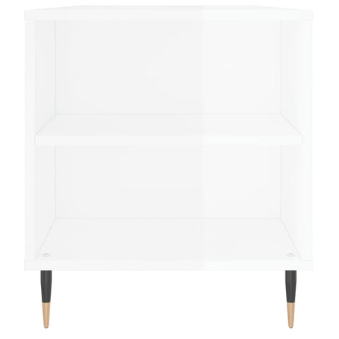 vidaXL Couchtisch Hochglanz-Weiß 102x44,5x50 cm Holzwerkstoff