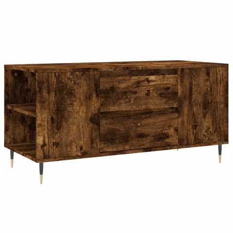 vidaXL Couchtisch Räuchereiche 102x44,5x50 cm Holzwerkstoff