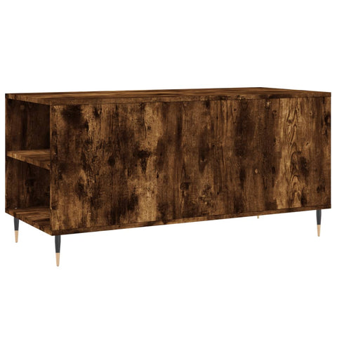 vidaXL Couchtisch Räuchereiche 102x44,5x50 cm Holzwerkstoff