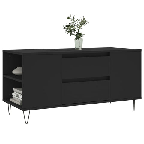 vidaXL Couchtisch Schwarz 102x44,5x50 cm Holzwerkstoff