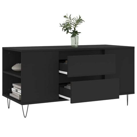 vidaXL Couchtisch Schwarz 102x44,5x50 cm Holzwerkstoff