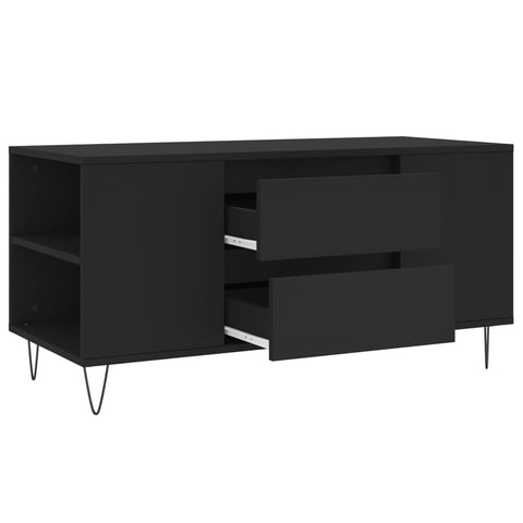 vidaXL Couchtisch Schwarz 102x44,5x50 cm Holzwerkstoff