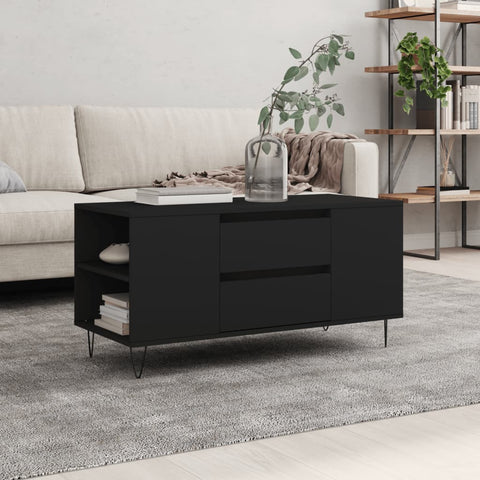 vidaXL Couchtisch Schwarz 102x44,5x50 cm Holzwerkstoff