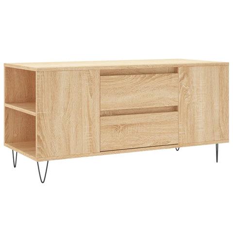 vidaXL Couchtisch Sonoma-Eiche 102x44,5x50 cm Holzwerkstoff