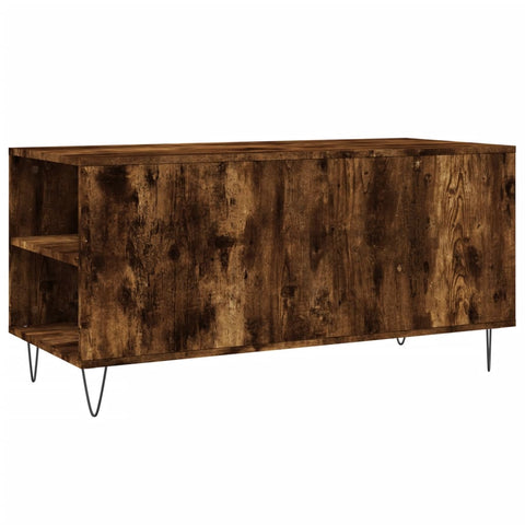 vidaXL Couchtisch Räuchereiche 102x44,5x50 cm Holzwerkstoff