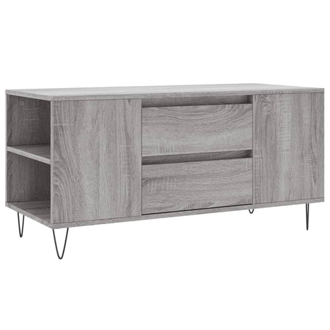 vidaXL Couchtisch Grau Sonoma 102x44,5x50 cm Holzwerkstoff