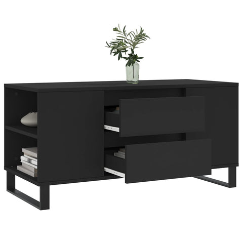 vidaXL Couchtisch Schwarz 102x44,5x50 cm Holzwerkstoff