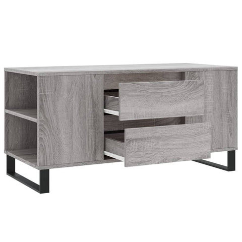 vidaXL Couchtisch Grau Sonoma 102x44,5x50 cm Holzwerkstoff