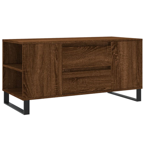 vidaXL Couchtisch Braun Eichen-Optik 102x44,5x50 cm Holzwerkstoff