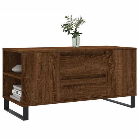 vidaXL Couchtisch Braun Eichen-Optik 102x44,5x50 cm Holzwerkstoff