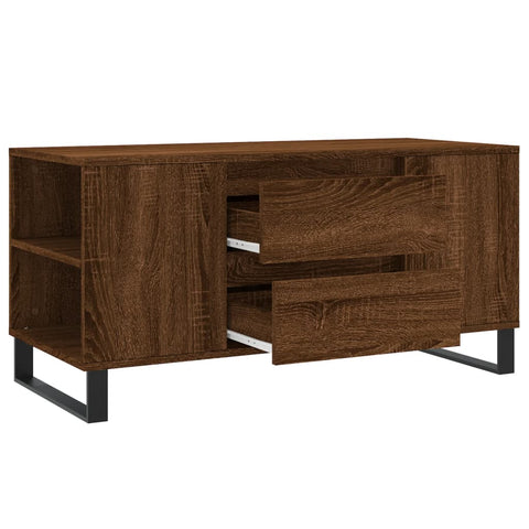 vidaXL Couchtisch Braun Eichen-Optik 102x44,5x50 cm Holzwerkstoff