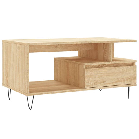 vidaXL Couchtisch Sonoma-Eiche 90x49x45 cm Holzwerkstoff