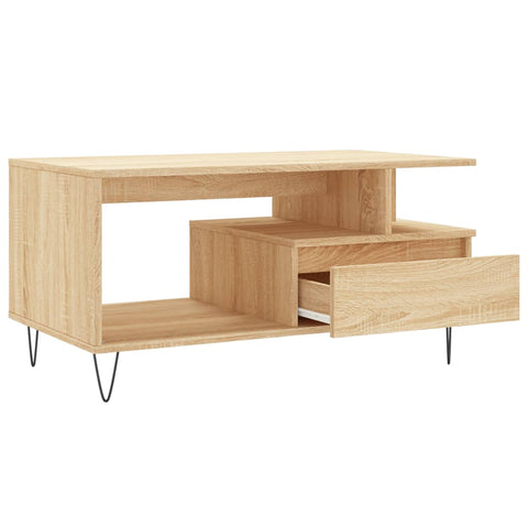 vidaXL Couchtisch Sonoma-Eiche 90x49x45 cm Holzwerkstoff