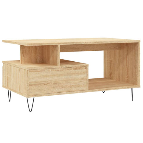 vidaXL Couchtisch Sonoma-Eiche 90x49x45 cm Holzwerkstoff