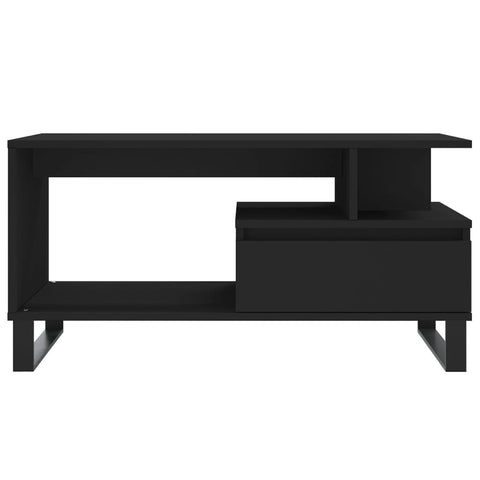 vidaXL Couchtisch Schwarz 90x49x45 cm Holzwerkstoff