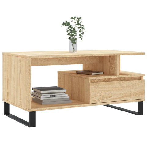 vidaXL Couchtisch Sonoma-Eiche 90x49x45 cm Holzwerkstoff