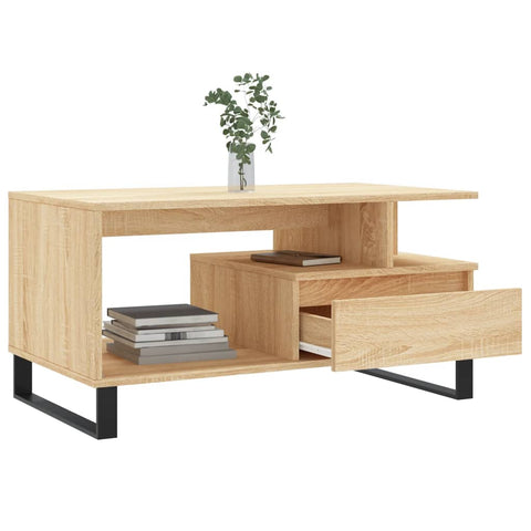 vidaXL Couchtisch Sonoma-Eiche 90x49x45 cm Holzwerkstoff