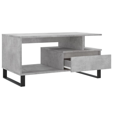 vidaXL Couchtisch Betongrau 90x49x45 cm Holzwerkstoff