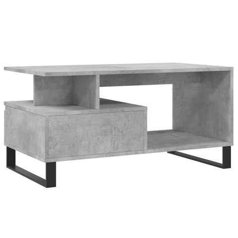 vidaXL Couchtisch Betongrau 90x49x45 cm Holzwerkstoff