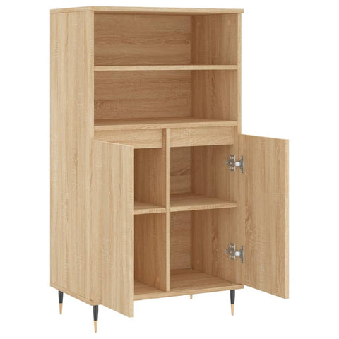 vidaXL Highboard Sonoma-Eiche 60x36x110 cm Holzwerkstoff