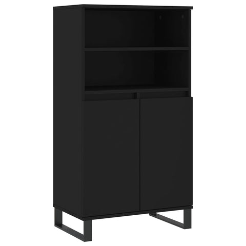 vidaXL Highboard Schwarz 60x36x110 cm Holzwerkstoff