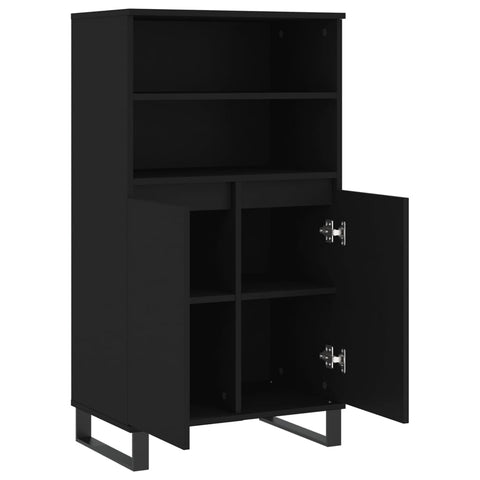 vidaXL Highboard Schwarz 60x36x110 cm Holzwerkstoff