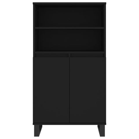 vidaXL Highboard Schwarz 60x36x110 cm Holzwerkstoff