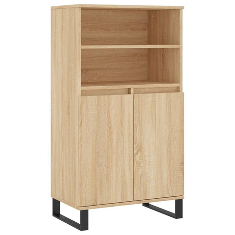 vidaXL Highboard Sonoma-Eiche 60x36x110 cm Holzwerkstoff