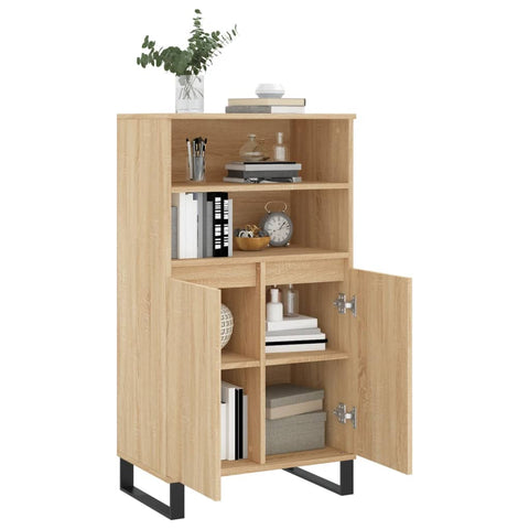 vidaXL Highboard Sonoma-Eiche 60x36x110 cm Holzwerkstoff