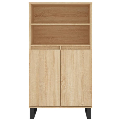 vidaXL Highboard Sonoma-Eiche 60x36x110 cm Holzwerkstoff