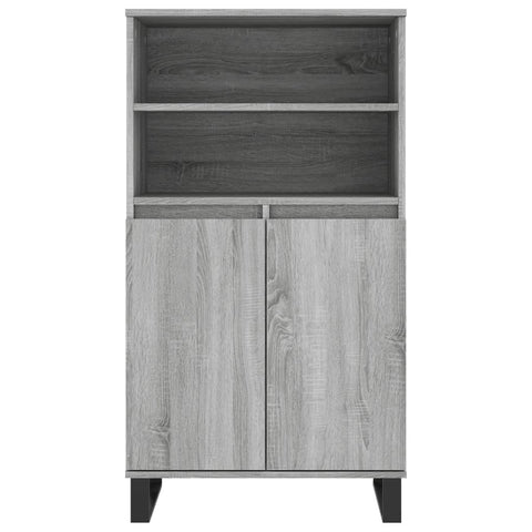 vidaXL Highboard Grau Sonoma 60x36x110 cm Holzwerkstoff