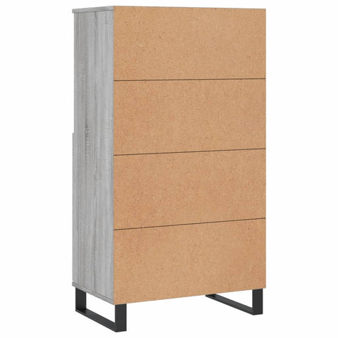 vidaXL Highboard Grau Sonoma 60x36x110 cm Holzwerkstoff