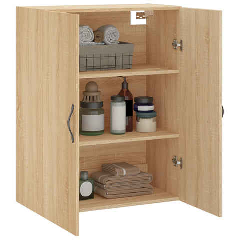 vidaXL Wandschrank Sonoma-Eiche 69,5x34x90 cm Holzwerkstoff