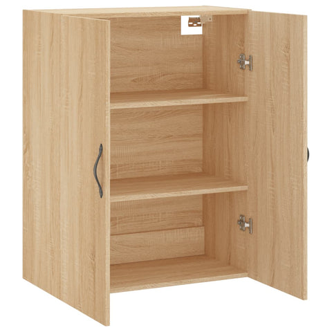 vidaXL Wandschrank Sonoma-Eiche 69,5x34x90 cm Holzwerkstoff