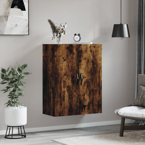 vidaXL Wandschrank Räuchereiche 69,5x34x90 cm Holzwerkstoff