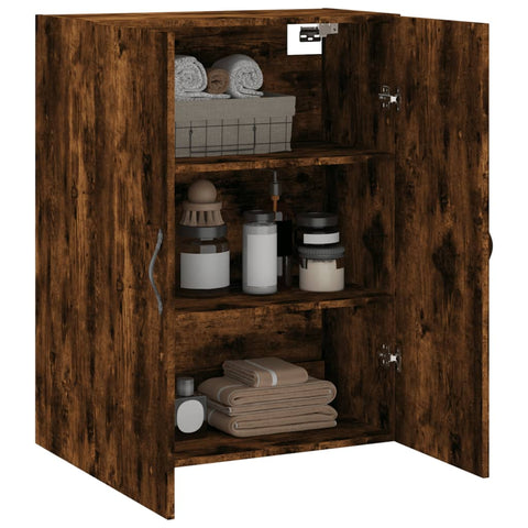 vidaXL Wandschrank Räuchereiche 69,5x34x90 cm Holzwerkstoff