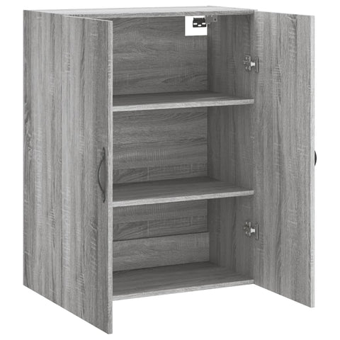 vidaXL Wandschrank Grau Sonoma 69,5x34x90 cm Holzwerkstoff