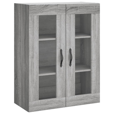 vidaXL Wandschrank Grau Sonoma 69,5x34x90 cm Holzwerkstoff