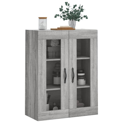 vidaXL Wandschrank Grau Sonoma 69,5x34x90 cm Holzwerkstoff