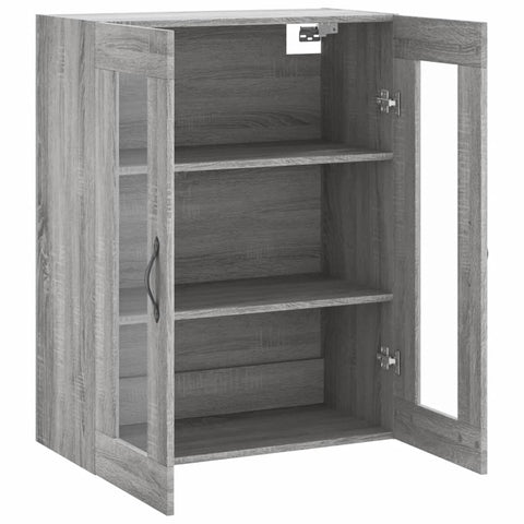 vidaXL Wandschrank Grau Sonoma 69,5x34x90 cm Holzwerkstoff