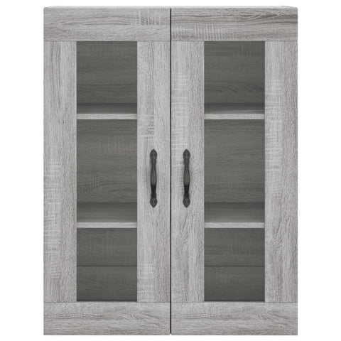 vidaXL Wandschrank Grau Sonoma 69,5x34x90 cm Holzwerkstoff