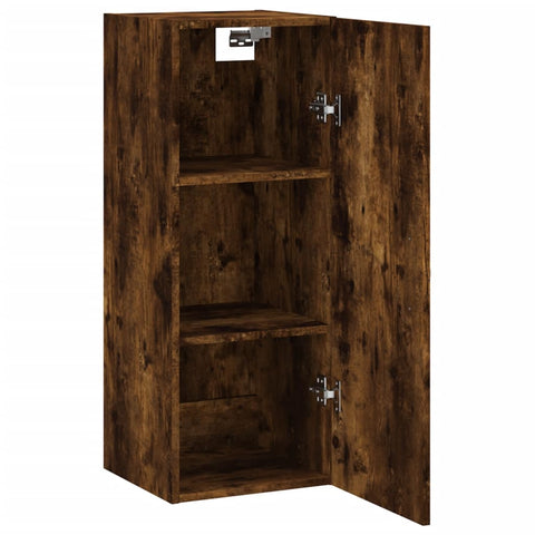 vidaXL Wandschrank Räuchereiche 34,5x34x90 cm Holzwerkstoff