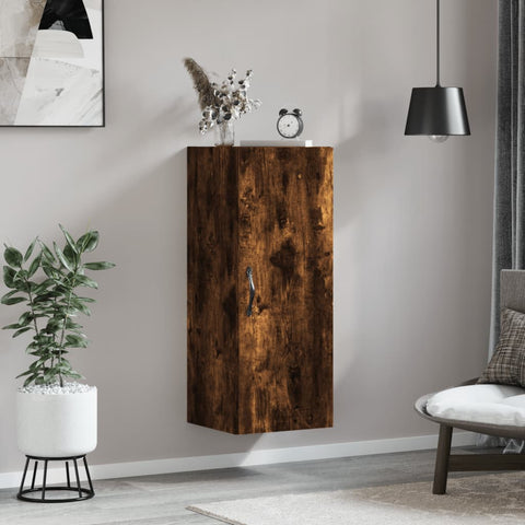 vidaXL Wandschrank Räuchereiche 34,5x34x90 cm Holzwerkstoff