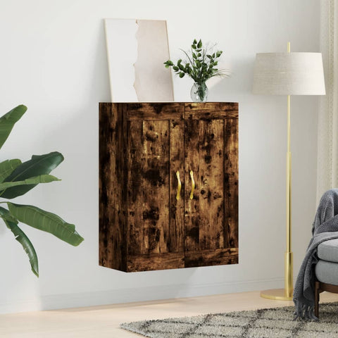 vidaXL Wandschrank Räuchereiche 69,5x34x90 cm Holzwerkstoff