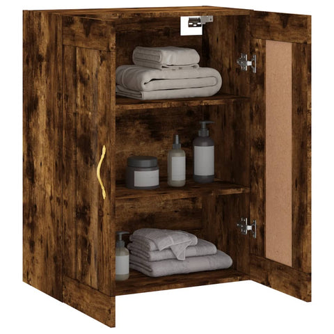 vidaXL Wandschrank Räuchereiche 69,5x34x90 cm Holzwerkstoff