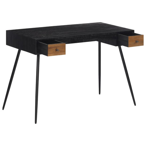 vidaXL Schreibtisch 117x56,5x75 cm Recyceltes Massivholz Teak