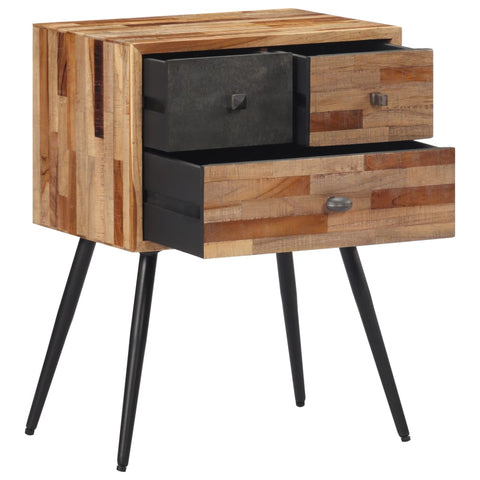 vidaXL Nachttisch 47x31,5x60 cm Massivholz Teak