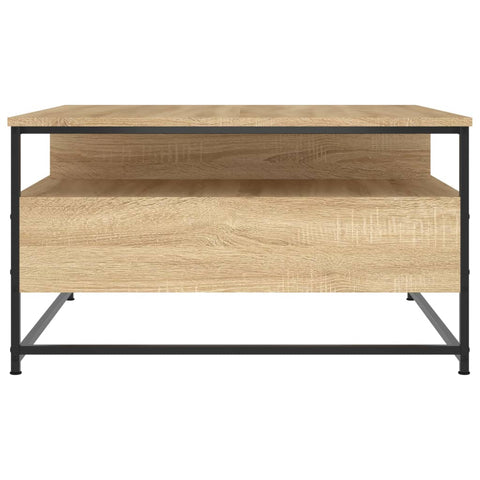 vidaXL Couchtisch Sonoma-Eiche 80x80x45 cm Holzwerkstoff